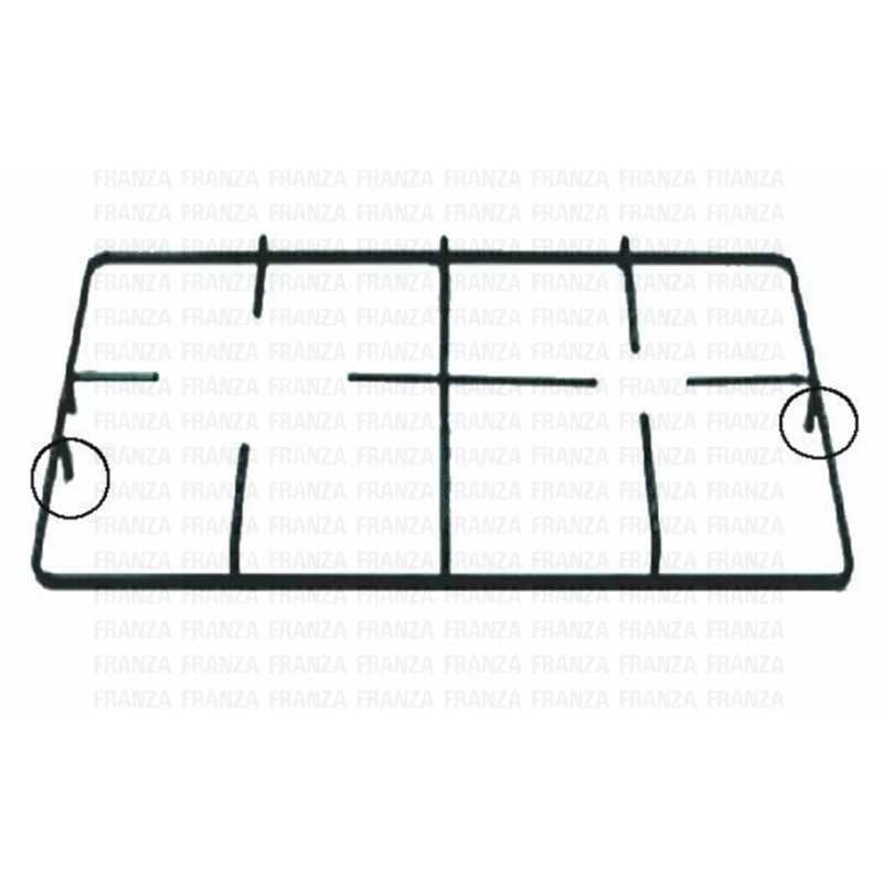 GRIGLIA PIATTINA 2 FUOCHI 438X278 REX Zoppas Electrolux 2 perni - Electrolux Rex Aeg Zoppas