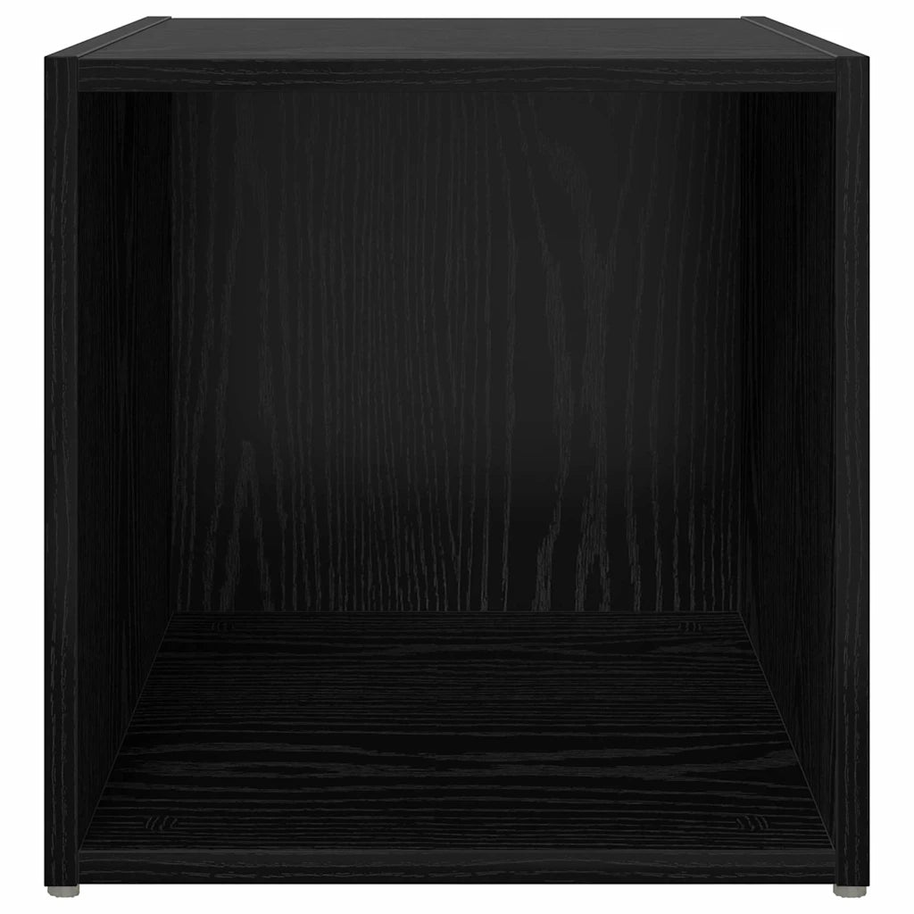 Set mobile TV 2 pz-Set di 2 Credenza per TV Nero 37 x 35 x 37,5 cm Legno multistrato