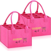 Sacchi di vetro riutilizzabili per vino da portare via - Contenitore di vino da viaggio in vetro - Portasapori - Tasca per vino da viaggio - Dimensioni: 25 x 25 x 18 cm - Rosa Rosso
