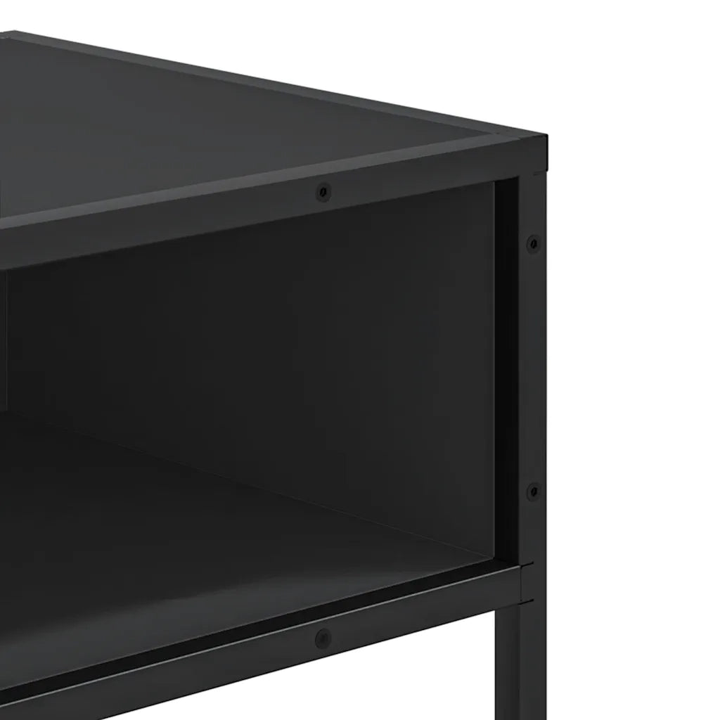 Tavolino Consolle-Tavolino da soggiorno-Tavolo Nero 90x35x80 cm in Legno Multistrato 312167