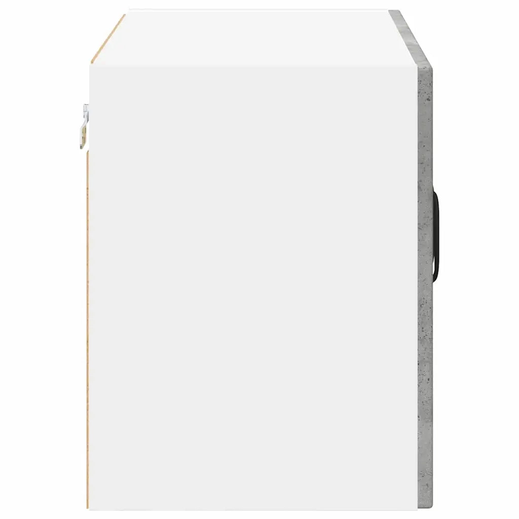Mobile in vetro da parete LUCCA 2 pcs Grigio Cemento