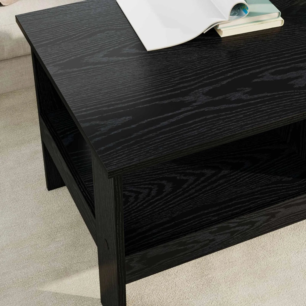 Tavolino da salotto Rovere Nero 90 x 50 x 45 cm 8000253