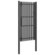 Cancello per Recinzione da Giardino in Acciaio 100x200 cm Antracite 146332