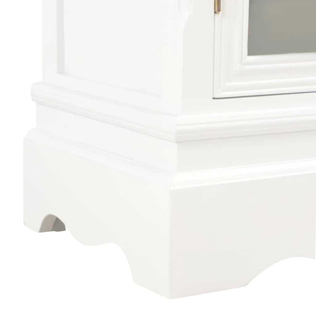 Credenza bianca mobiletto consolle mobile contenitore 70 cm legno massello di pino 4402057