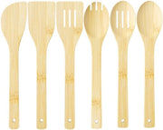 Set da cucina 6 pezzi, cucchiaio di legno per cucinare, accessori da cucina per la cottura, set di spatole, aiuto in cucina, cucchiaio di legno, cucchiaio a rovescio, spatola, cucchiaio a schiuma, cucchiaio per pasta