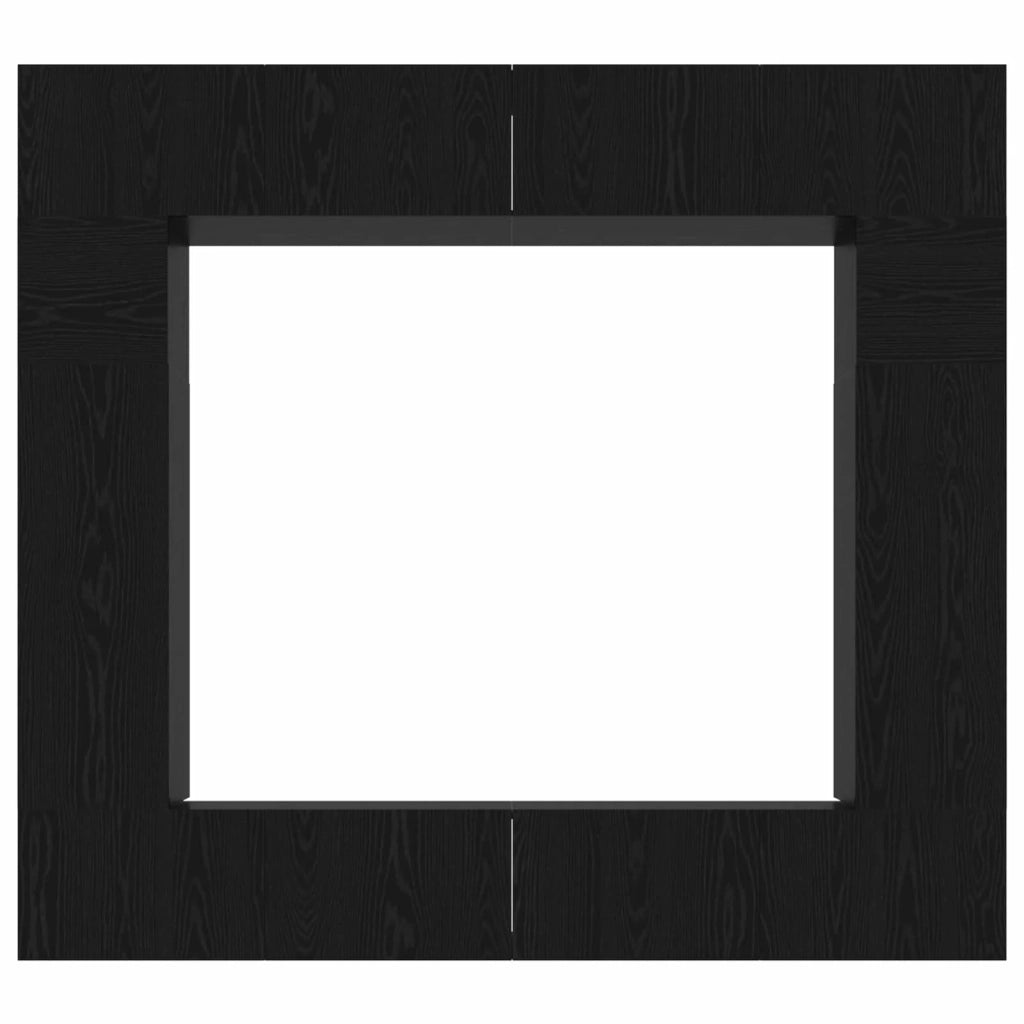 Set mobile TV 8 pcs Rovere Nero Legno multistrato 3332585