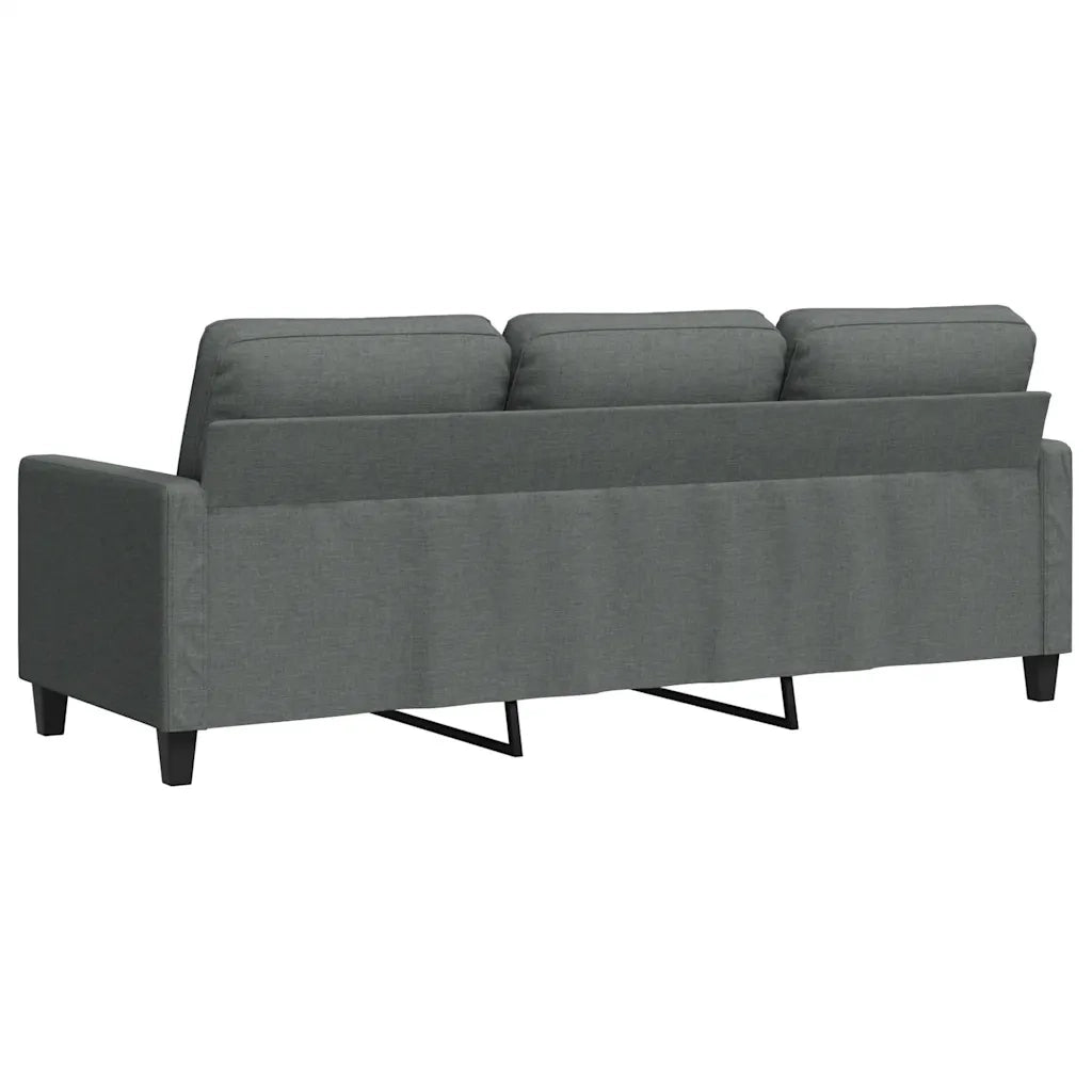 Divano a 3 Posti Grigio Chiaro 180 cm in Tessuto 359172