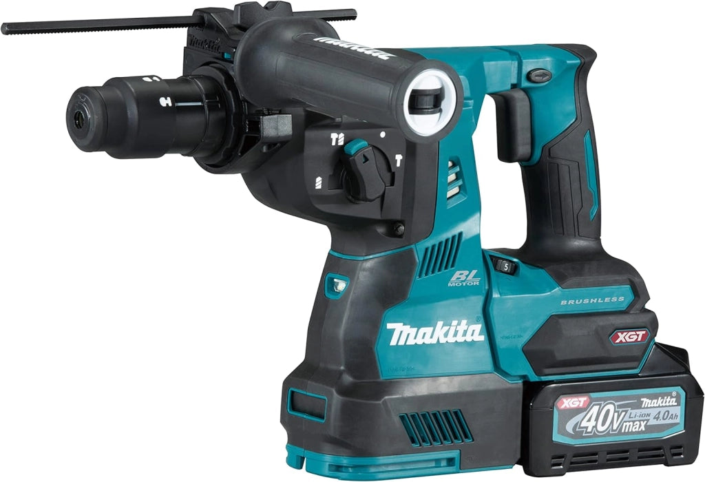 HR004GD201 40V Max Li-Ion XGT Brushless SDS-Plus Martello rotativo completo di 2 batterie da 2,5 Ah e caricatore fornito in una custodia Makpac