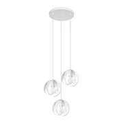 Lampadario sospeso rotondo bianco FINARA Pure Lume 3xE27