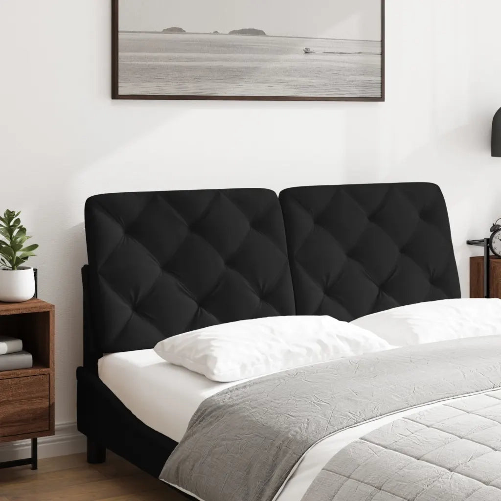 Cuscino Testiera Nero 140 cm in Velluto CFW7743102