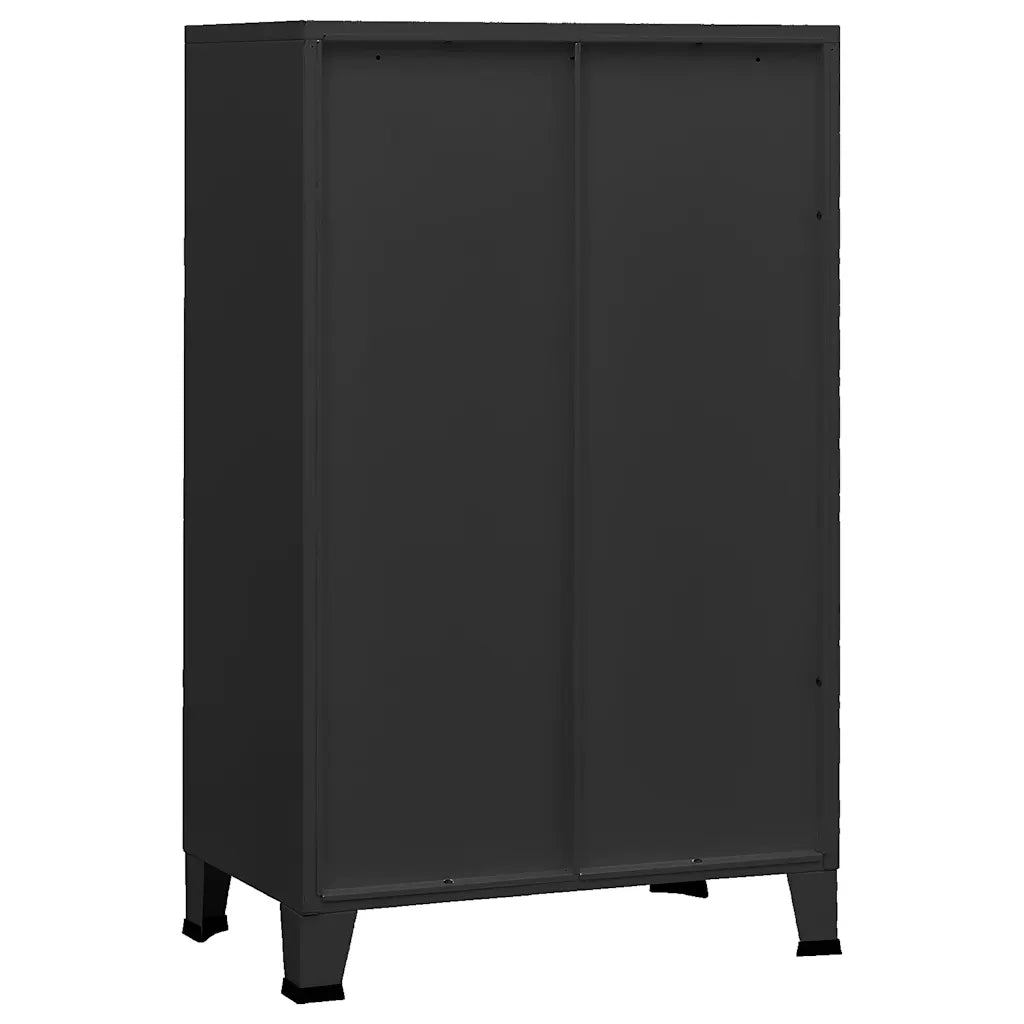 Armadio Classificatore Industriale Nero 70x40x115 cm in Metallo CFW5147880