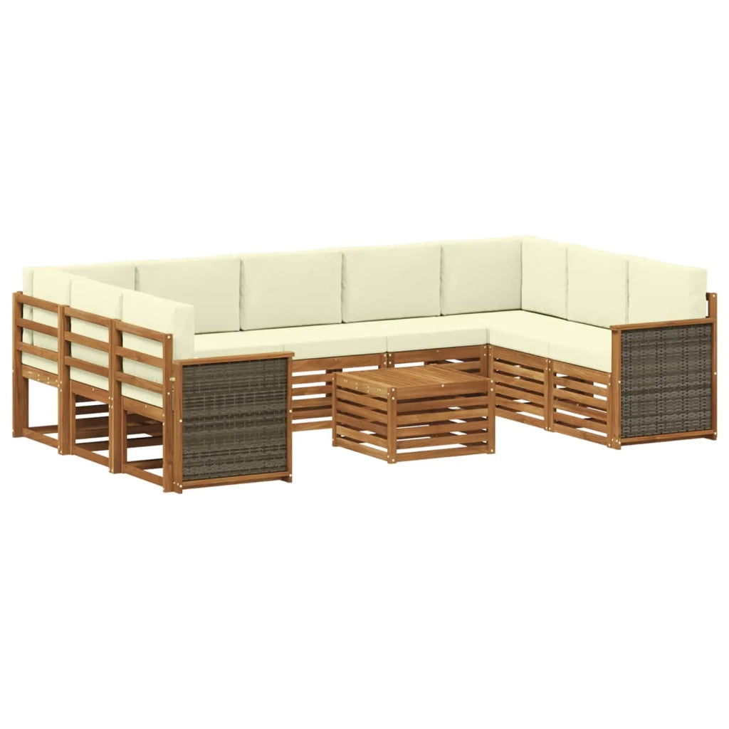 Set divani Legno di Acacia Massello 3384856