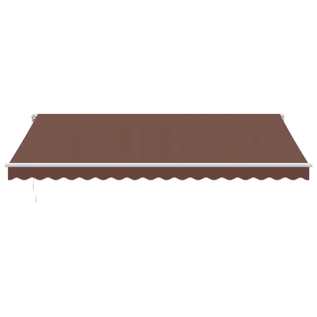 Tenda da Sole Retrattile Manuale Marrone 450x350 cm 3215391