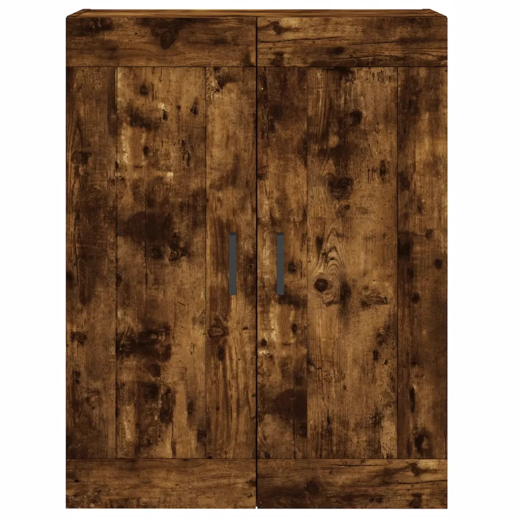 Armadietto a Muro | Mobile a Parete Rovere Fumo 69,5x34x90 cm in Legno Multistrato