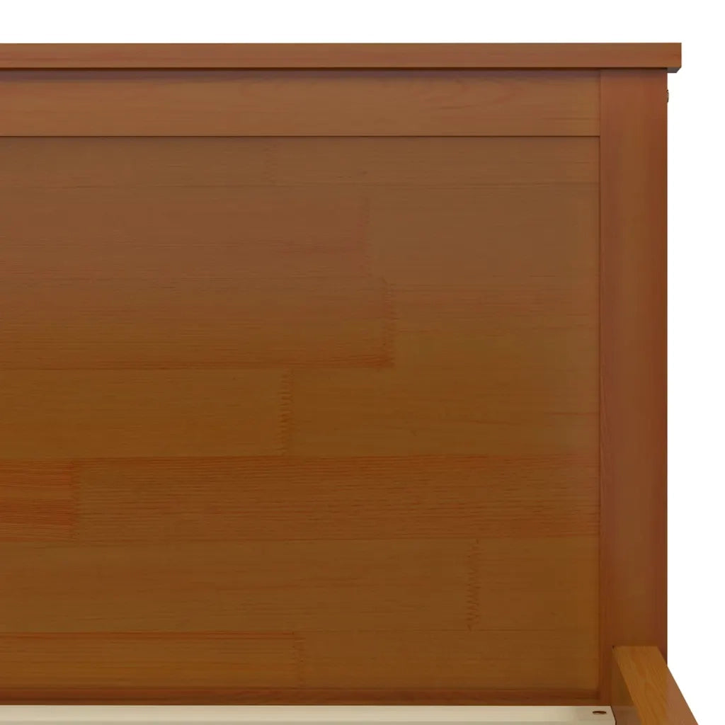 Giroletto Marrone Ambra in Legno Massello di Pino 90x200 cm 322188