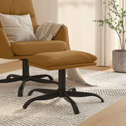 Poggiapiedi Marrone 60x60x39 cm in Velluto cod mxl 60060