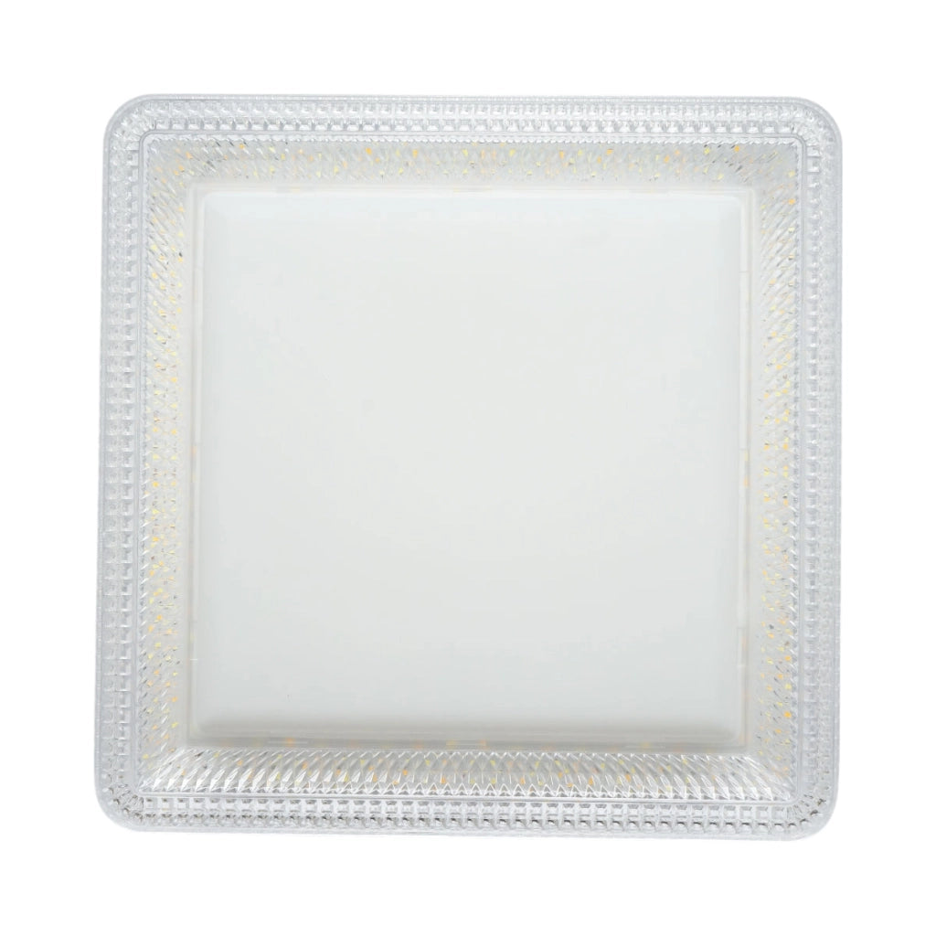 Plafoniera LED 36W, 220V, luce regolabile 3CCT 3000K/4000K/6500K, corpo quadrato 230x230x40mm, IP20