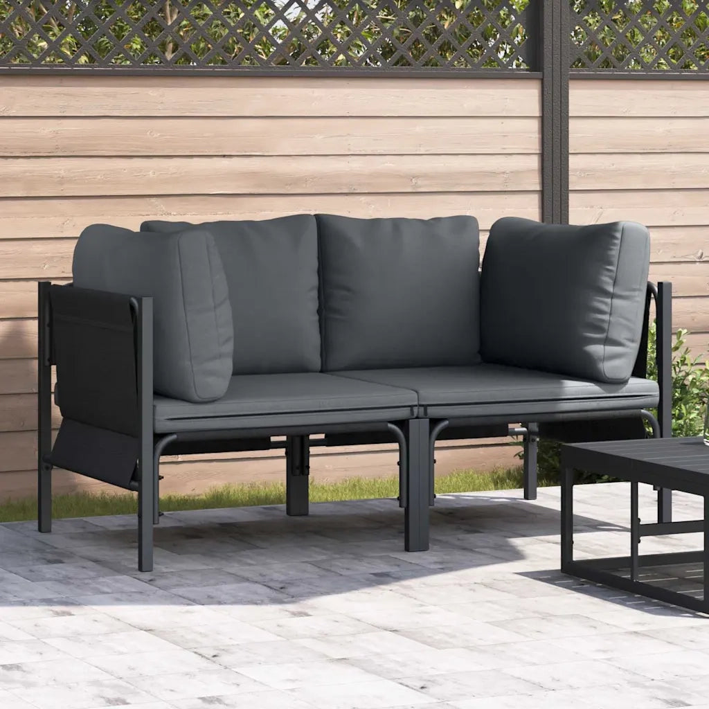 Mobili da Esterno 2 Pezzo Antracite 80 x 80 x 71 cm Acciaio CFW8751103