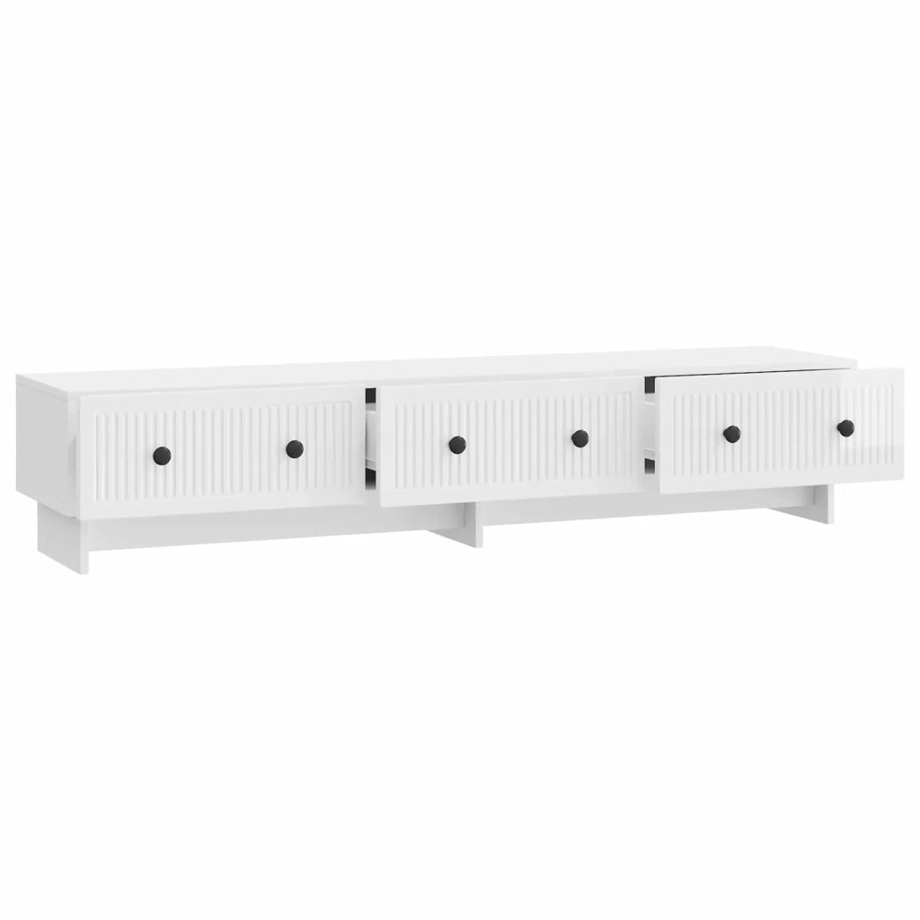 Mobile TV 147 x 34,5 x 30 cm Bianco Lucido Legno ingegnerizzato 894019