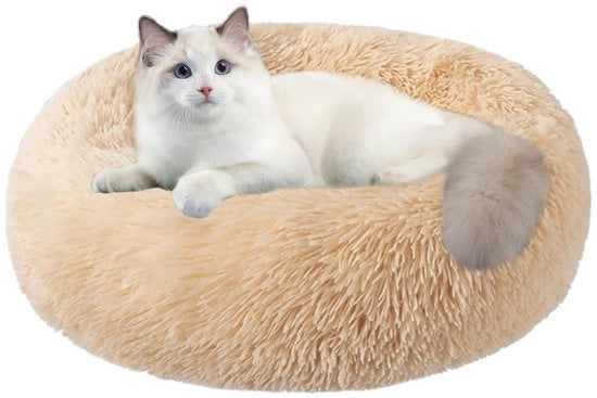Letti per gatti per interni, 60 cm letto per cani piccoli e grandi, letto per cani lavabile per cuccioli e gattini con fondo antiscivolo