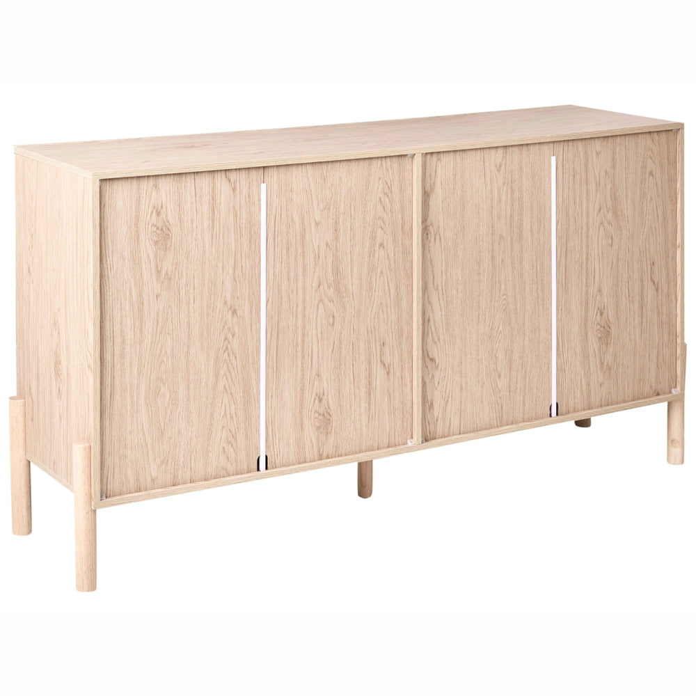 Cassettiera a 6 cassetti in legno massello con gambe in legno massello marrone chiaro stile scandinavo moderno credenza per soggiorno