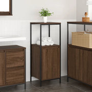 Mobile da Bagno con Ripiani Rovere Marrone 36x35x95 cm 861916