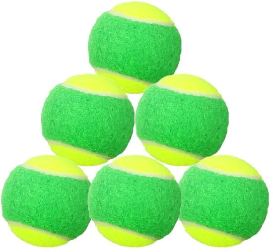Palloni da tennis bassa compressione - Palloni da allenamento per principianti - Adatti per bambini/cani - Materiale di velluto duraturo - Assorbimento degli impatti - Ideali per tutti i superfici - Palloni da allenamento