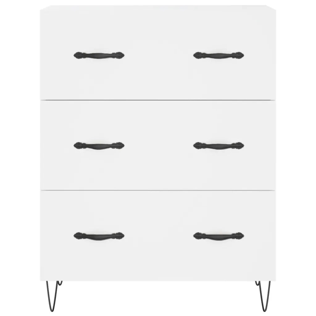 Credenza | Madia | Buffet da pranzo | Armadio da pranzo Bianca 69,5x34x180 cm in Legno Multistrato