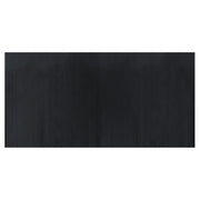 Tappeto del soggiorno | Tappeto Rettangolare Nero 100x200 cm in Bamb¨´