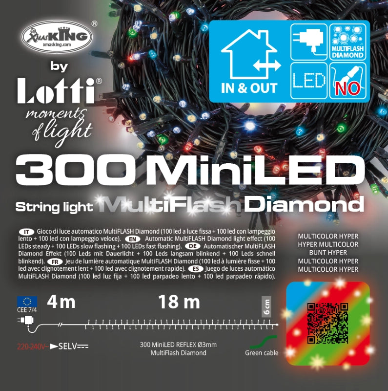 Catena 300 MiniLED MultiFLASH multicolor 18m