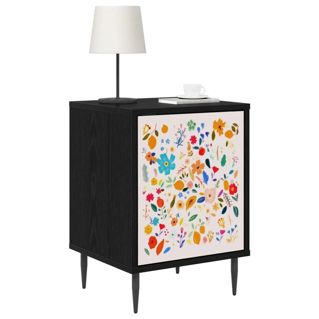Armadio da Notte MAINZ 2 pz Rovere Nero 36 x 33 x 51 cm 8007260