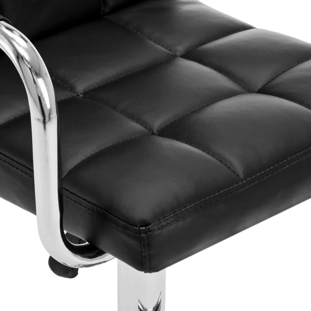 Sgabelli da Bar 2 pz Neri in Similpelle cod mxl 54941