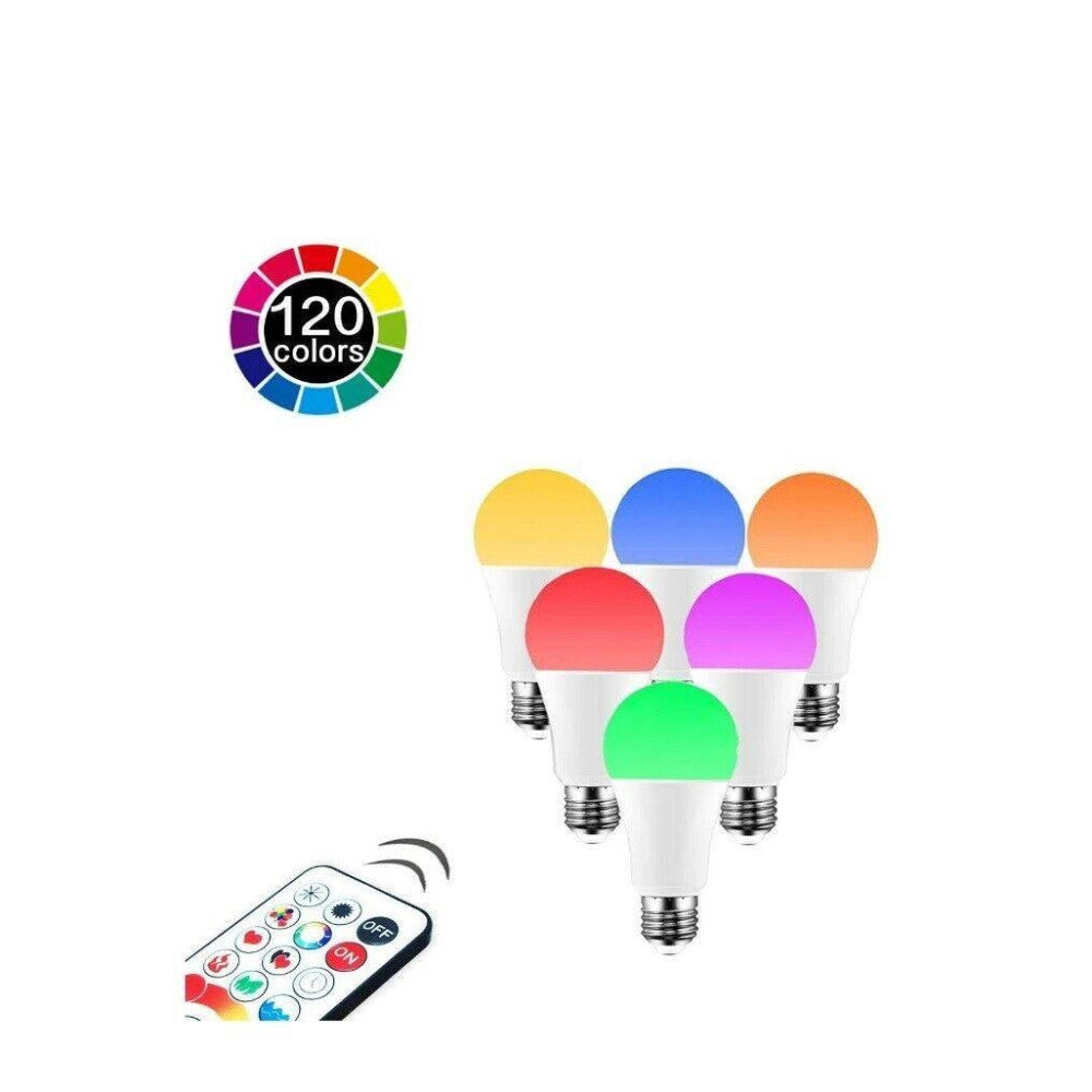 Trade Shop - Lampadina A Led Da 10 Watt Lampada E27 Rgb Rgbw Con Telecomando Dimmerabile A+ -