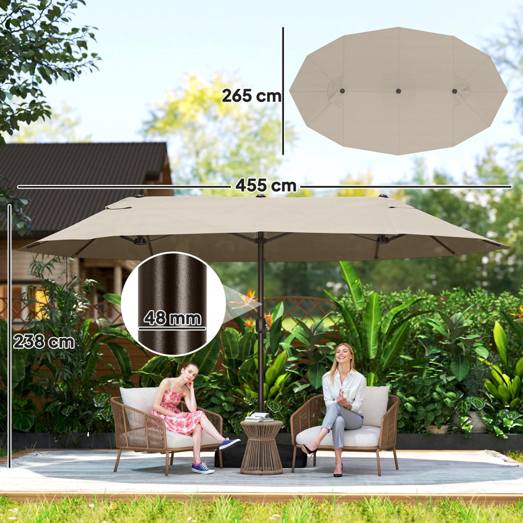 Tendone da giardino rettangolare ¨C zephmum ¨C kaki 460x270x240 cm