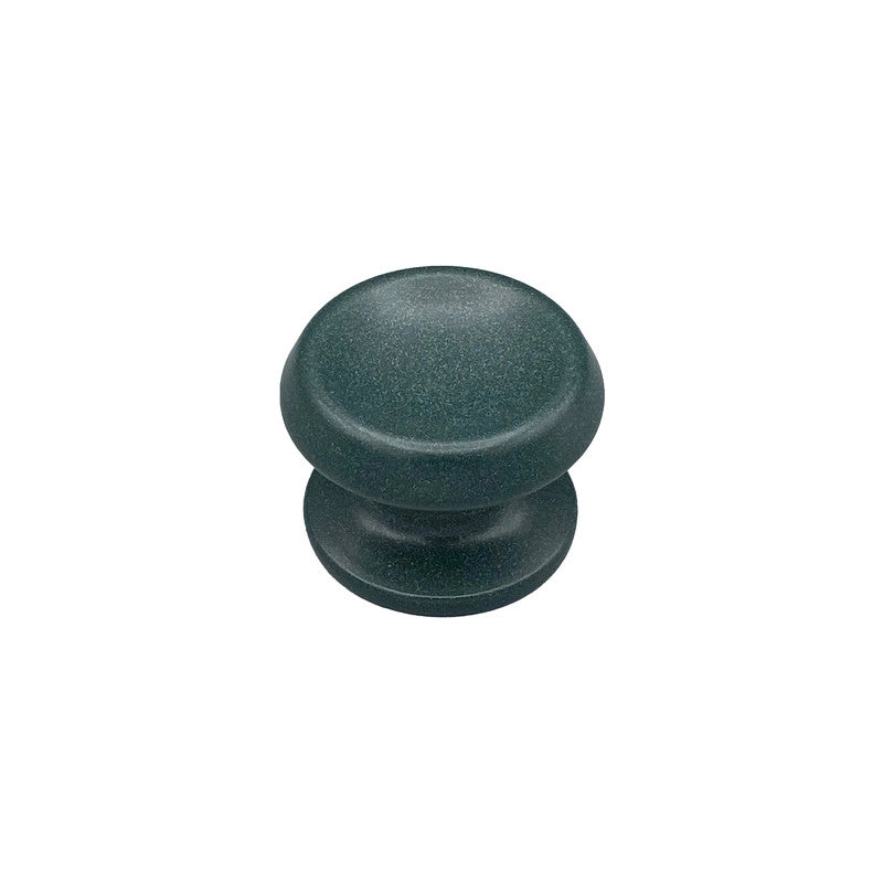 Pomolo fisso per porta SAGUATTI 866/80SAB in alluminio verde opaco