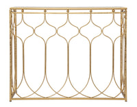 Consolle Arab 96,5x41x78 cm in Ferro Oro