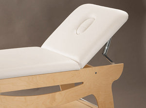 Lettino da Massaggio Fisioterapia Fisso 2 Sezioni 190x70x78cm Benotti Mandurah Bianco