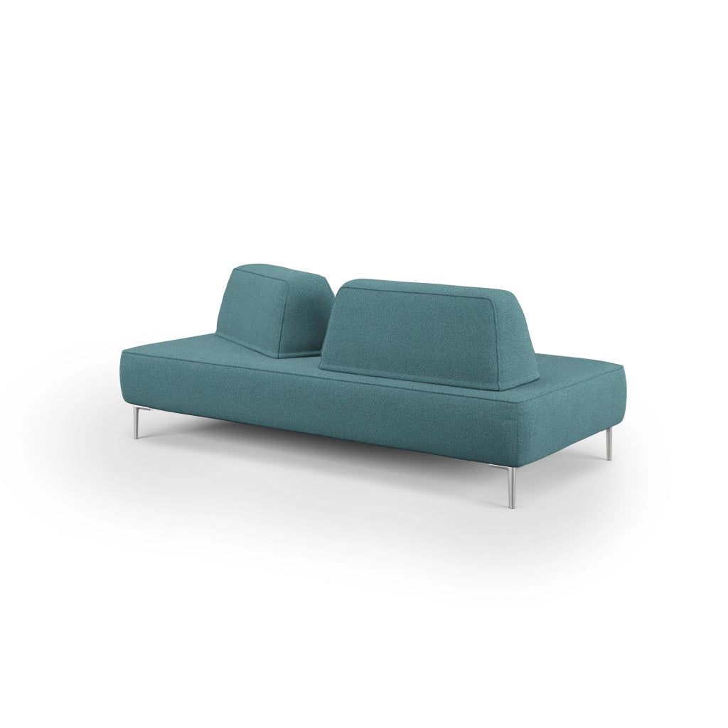 Newton Divano modulare con schienali movibili T07 167 cm azzurro