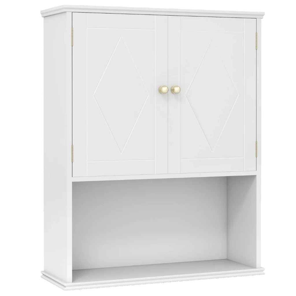 Pensile salvaspazio pratico e moderno 60 x 21 x 75 cm in MDF bianco 20_0019431