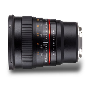 Obiettivo fotografico MF 50mm F1.4 compatibile con Fuji X – Follow Focus, full-frame e APS-C – focus manuale con distanza minima di 45 cm