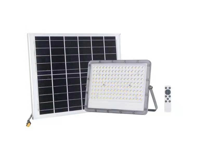 Faro Proiettore Faretto Solare Led 100w con Telecomadndo Pannello