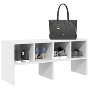 Scarpiera Impilabile-Scaffale per scarpe Bianca 89,5x30x40 cm