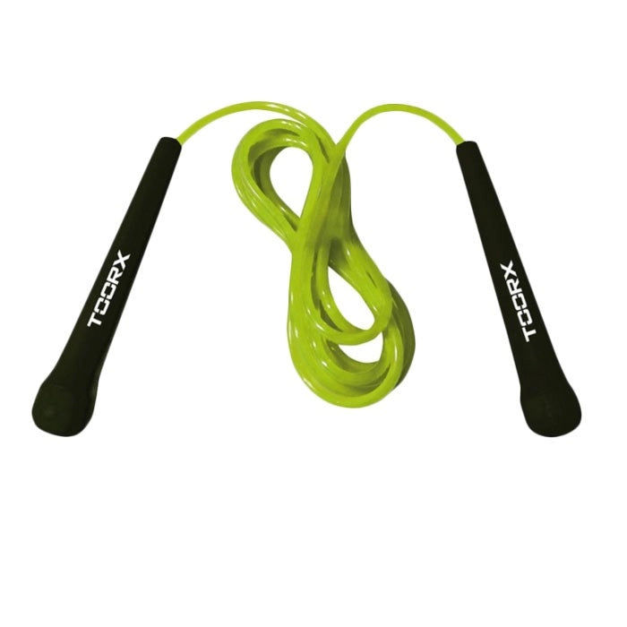 Corda da Salto Veloce Toorx in PVC Verde Lime-Nero