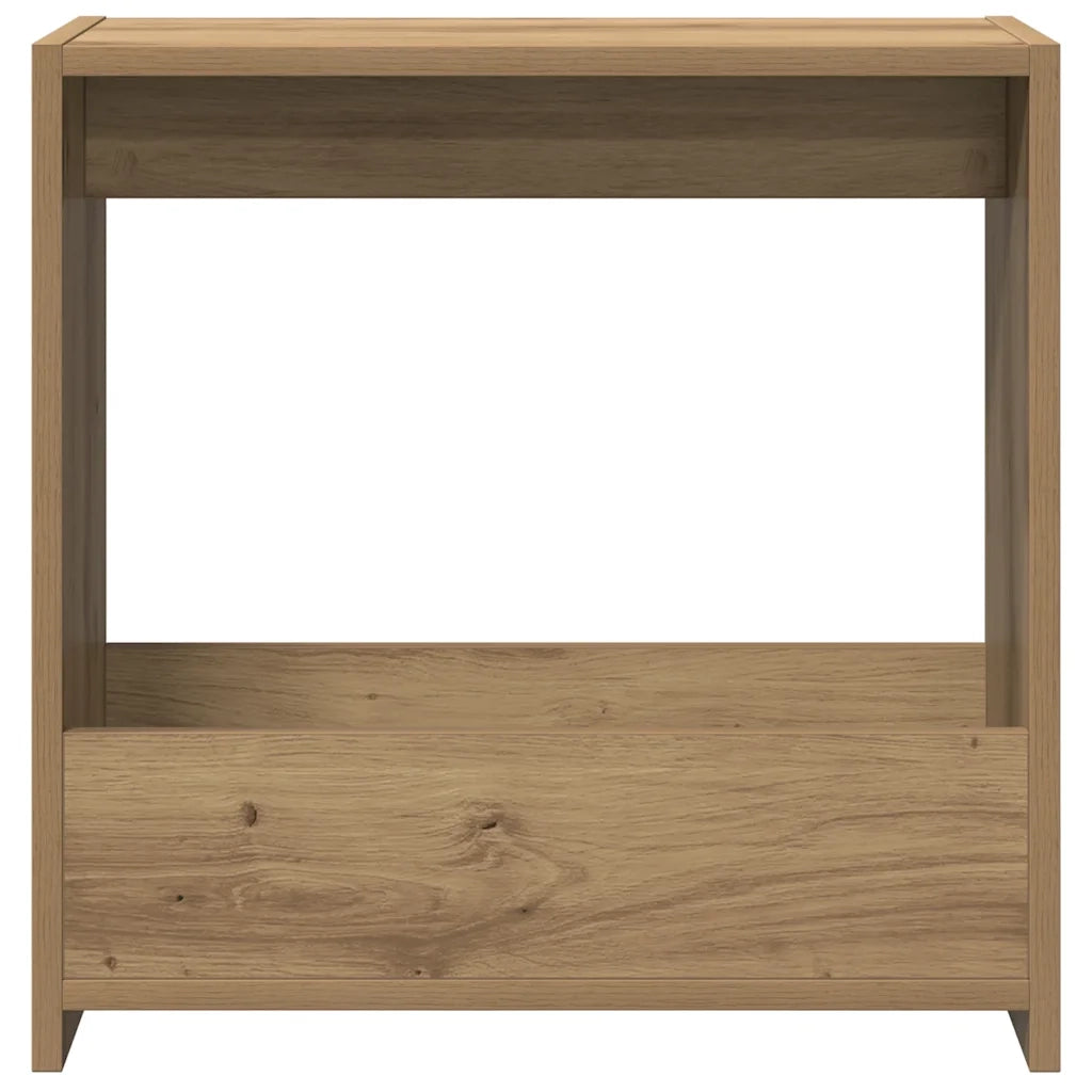 Tavolino Rovere Artigianale 50x26x50 cm in Legno Multistrato 856539