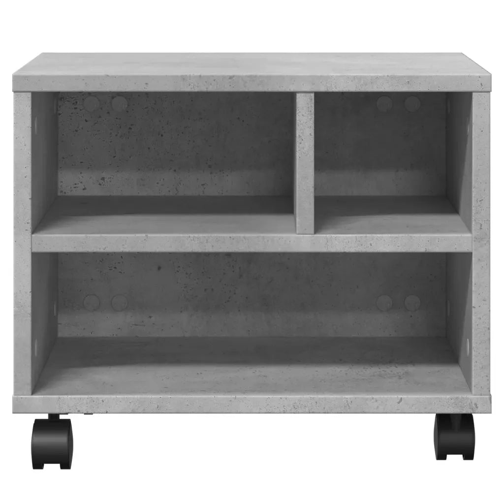 Supporto per Stampante con Ruote Grigio Cemento 41x32x34,5 cm CFW3814198
