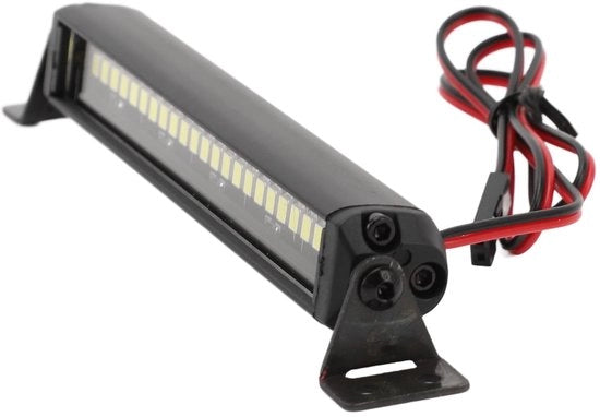 Luce LED Supereroinvestimento - 25 Lampade LED - Lega di alluminio - DC 5-14V - Per 1/10 RC Crawler - Peso 43 g - Dimensioni 105 x 16,5 x 16 mm - Illuminazione RC