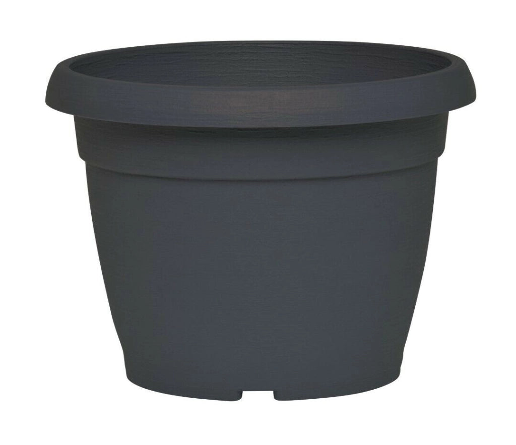 Vaso Fiori Similcotto Spazzolato Diametro 22 Antracite Set 5 Pezzi- Arca