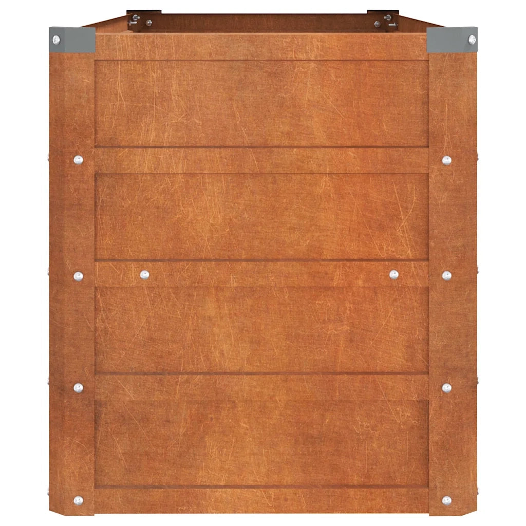 Fioriere | Cassetta per fiori | Letto Rialzato da Giardino Ruggine 100x40x45 cm Acciaio Corten
