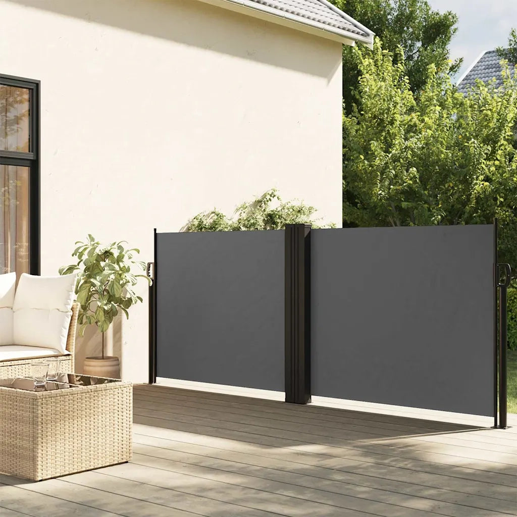 Tenda da Sole Laterale Retrattile-Tenda parasole per balcone Antracite 120x600 cm 723339