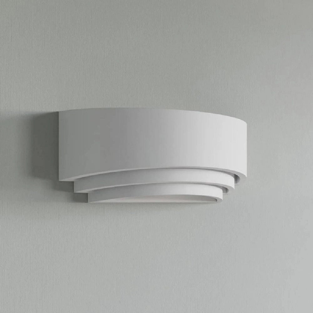 Trade Shop - Applique In Gesso Ultra Moderno Mezza Luna Up & Down Lampada Attacco R7s Gs-e71 -